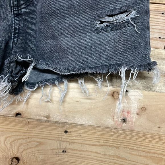 BDG size 30  Summer Cutoff High-rise Distress Fade Black Denim 2.5” Inseam Short - Picture 7 of 16